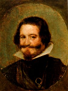 Retrato del conde-duque de Olivares, oil on copper, by Diego Velázquez. Free illustration for personal and commercial use.
