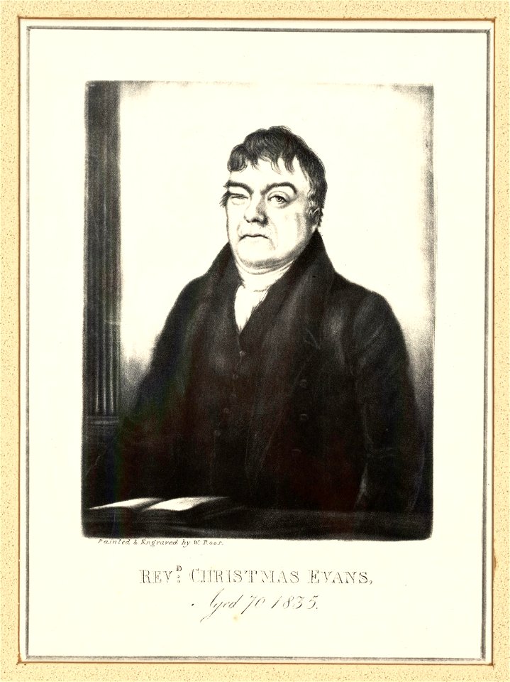 Revd. Christmas Evans, aged 70, (1835) (5236526)