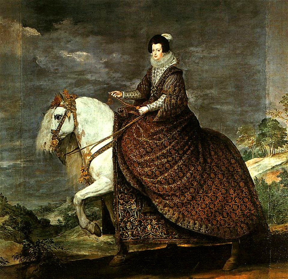 Retrato ecuestre de Isabel de Borbón, by Diego Velázquez