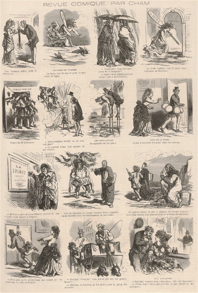 Revue comique par Cham, en L'Monde illustré