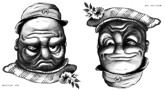 Rex Whistler - Reversible Face - Sscotsman & Englishman