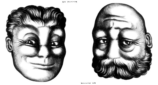 Rex Whistler - Reversible Face - Hair Bald & Bearded