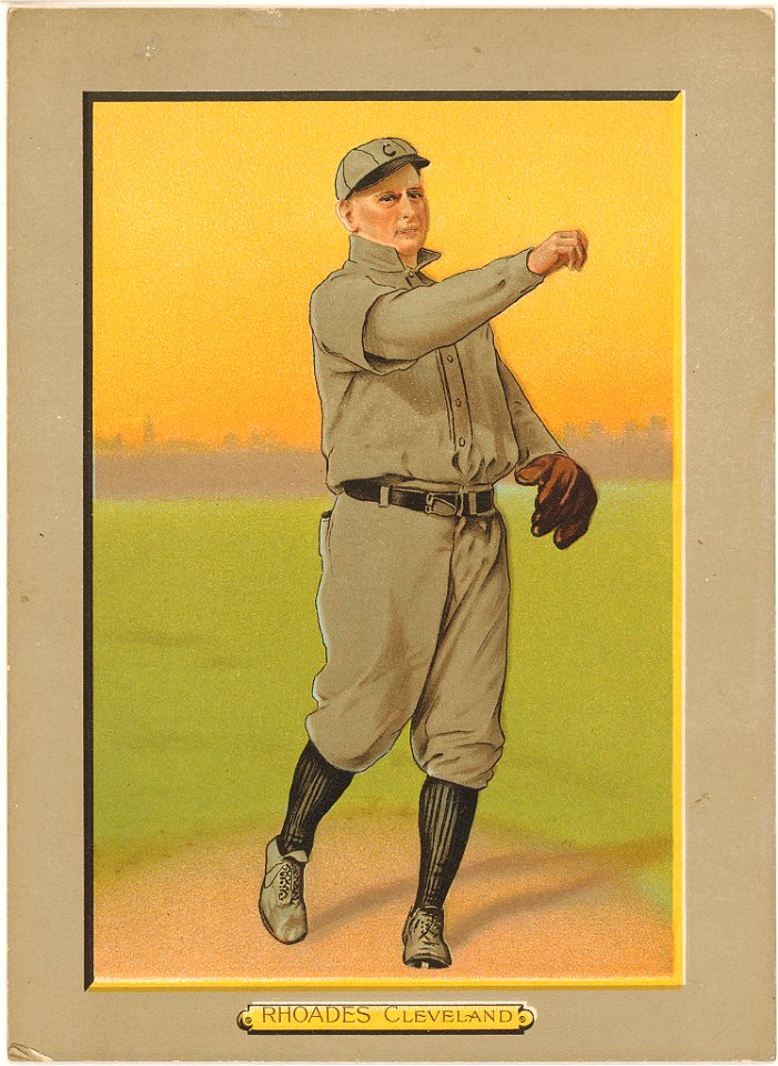 Rhoads, Cleveland Naps, baseball card portrait LCCN2007685673