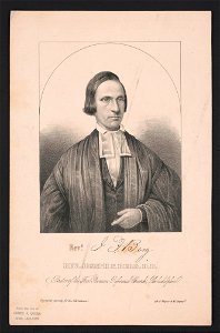 Rev. Joseph F. Berg D.D. Pastor of the First German Reformed Church, Philadelphia - engraved expressly for the Christian ; lith. of Wagner & McGuigan. LCCN2014648373