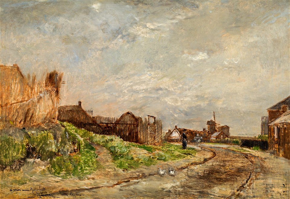 Ribarz – French landscape near Cayeux, 1882
