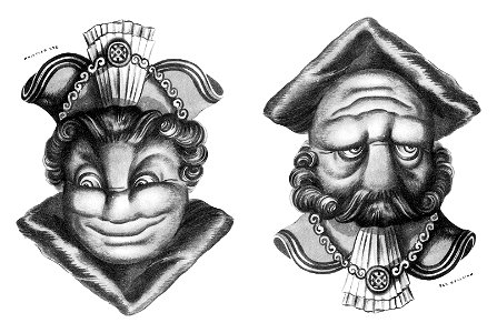 Rex Whistler - Reversible Face - Mayor & Judge 1930