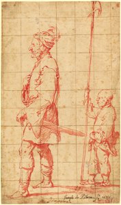 Ribera - A Potentate Accompanied by His Halberd Bearer, 91.GA.56, about 1625–1630