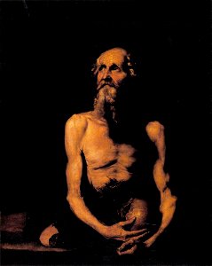 José de Ribera - St Paul the Hermit - WGA19391. Free illustration for personal and commercial use.