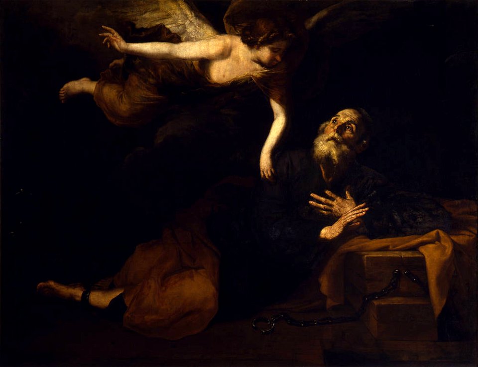 Ribera - Nachfolger - Befreiung Petri aus dem Gefängnis, Gal.-Nr. 684