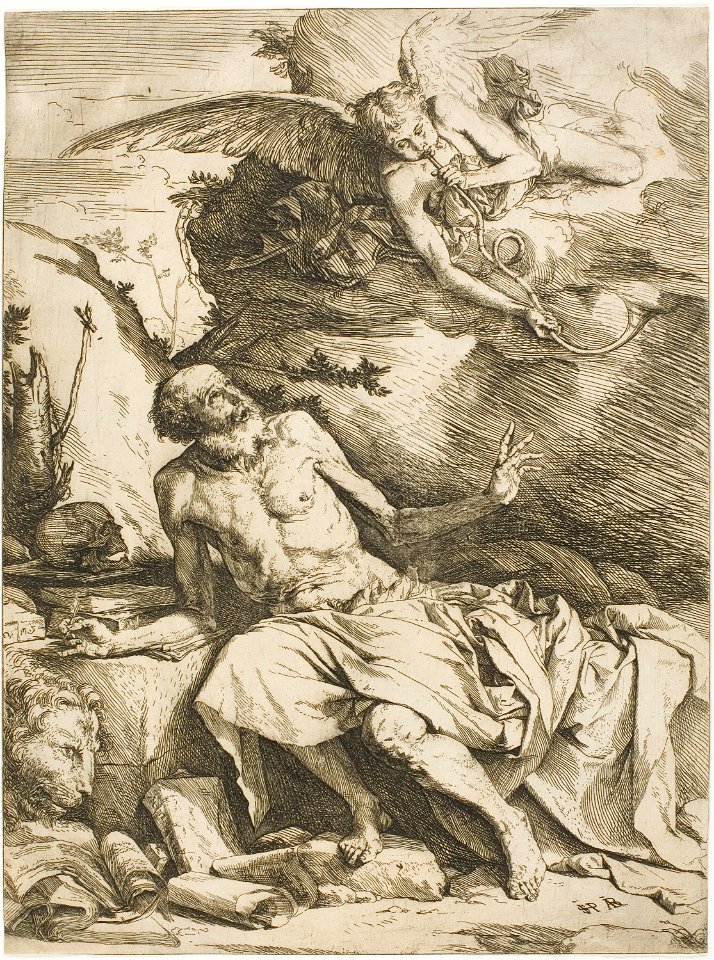 Ribera - Saint Jerome Listening to the Trumpet of the Last Judgment, 1927.5204