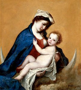 Ribera - Virgin and Child, 1643, SN334