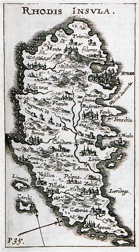 Rhodis Insula - Sandrart Jacob Von - 1686