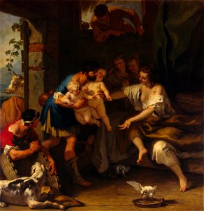 Ricci - Childhood of Romulus and Remus, circa 1708, ГЭ-5553