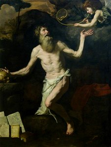 Ribera (follower of) - The Vision of Saint Jerome, c.1620
