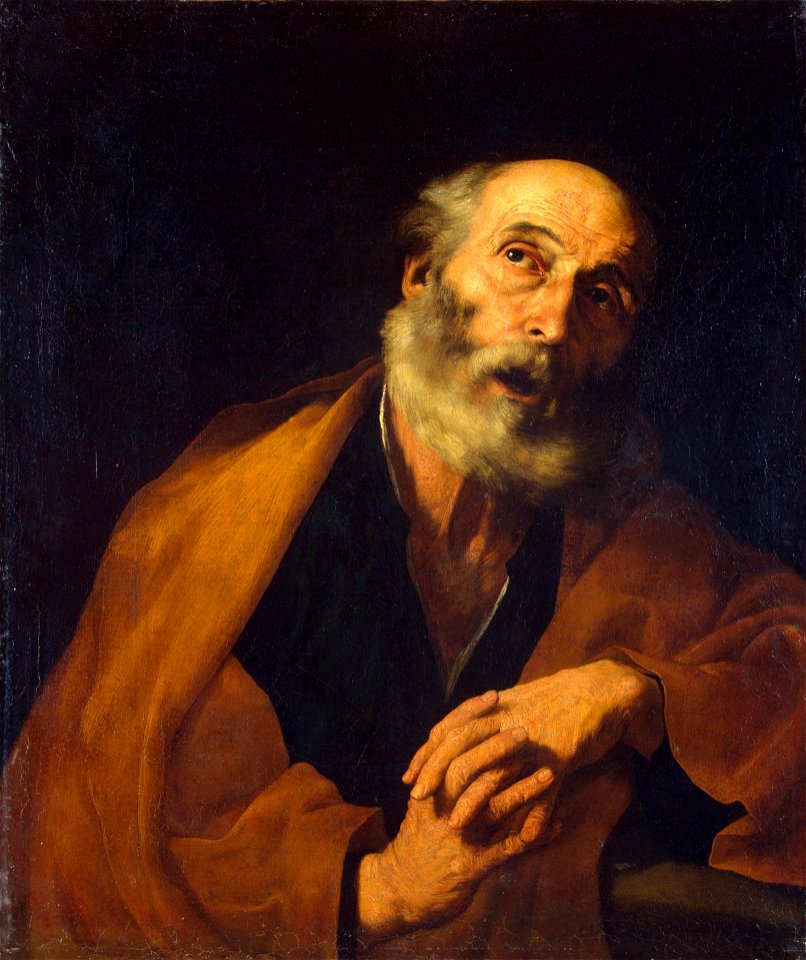 Ribera - Penitent St Peter, late 1620s, ГЭ-4794