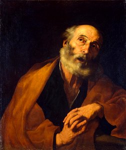 Ribera - Penitent St Peter, late 1620s, ГЭ-4794