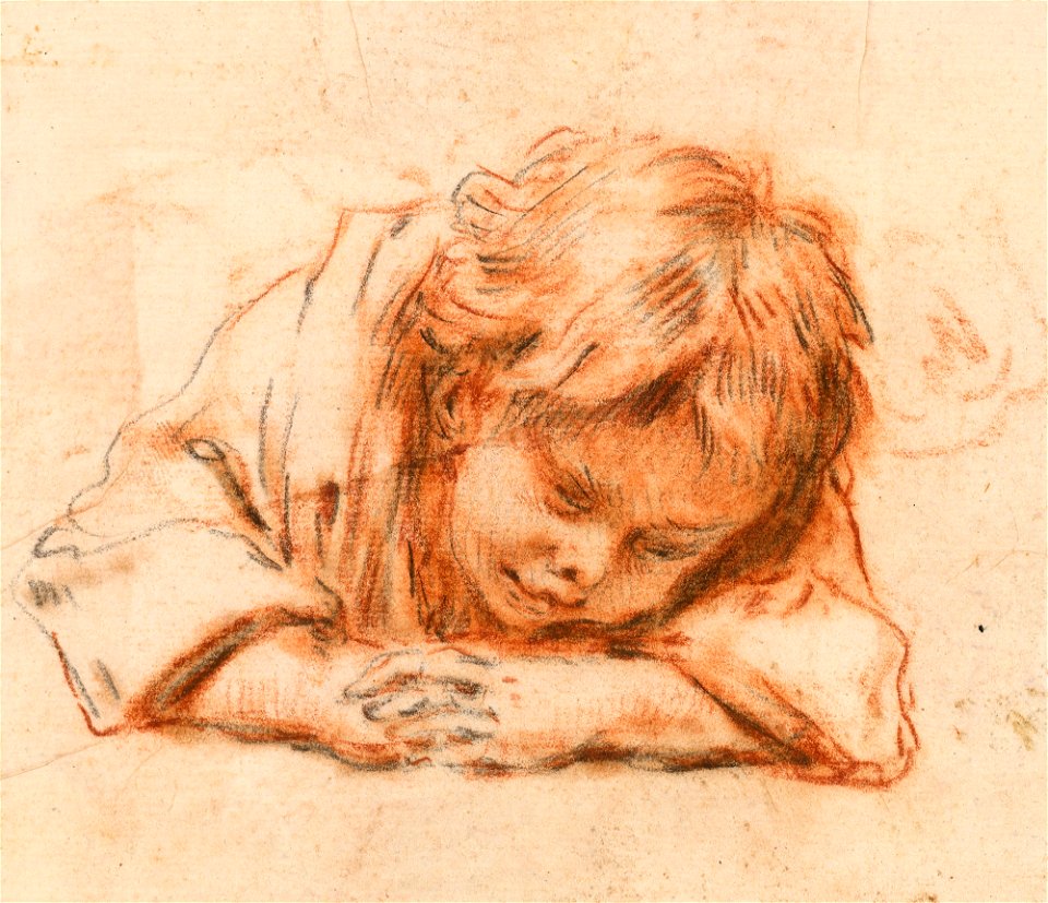 Ricci - A child leaning on a table 1716, RCIN 906993