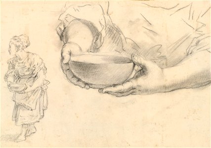 Ricci - A girl with a bowl, RCIN 907077