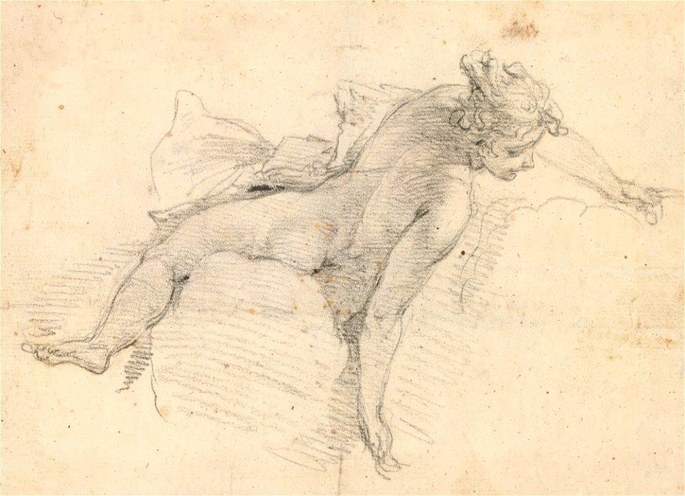 Ricci - A goddess on a cloud c. 1706, RCIN 907125
