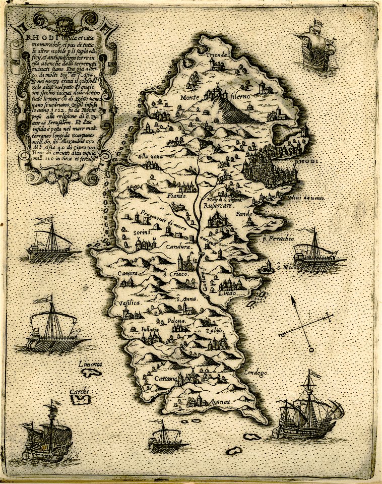 Rhodi - Camocio Giovanni Francesco - 1574