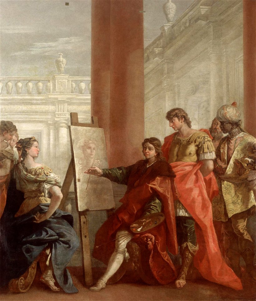 Ricci - Apelles Paints Campaspa, 1713-1714, ГЭ-9639