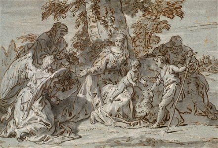 Ricci - The Holy Family c. 1710, RCIN 907181
