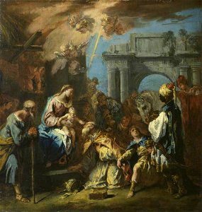 Ricci - Adoration of the Magi, c.1726, P.1978.PG.342, The Courtauld, London (Samuel Courtauld Trust)