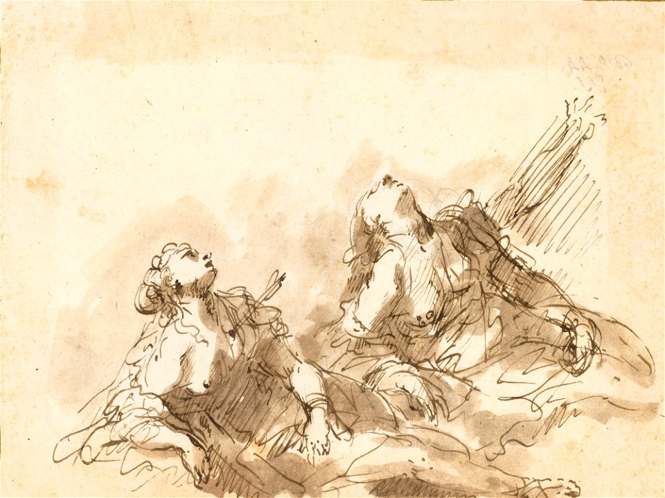 Ricci - The Death of Coronis c. 1720, RCIN 907005