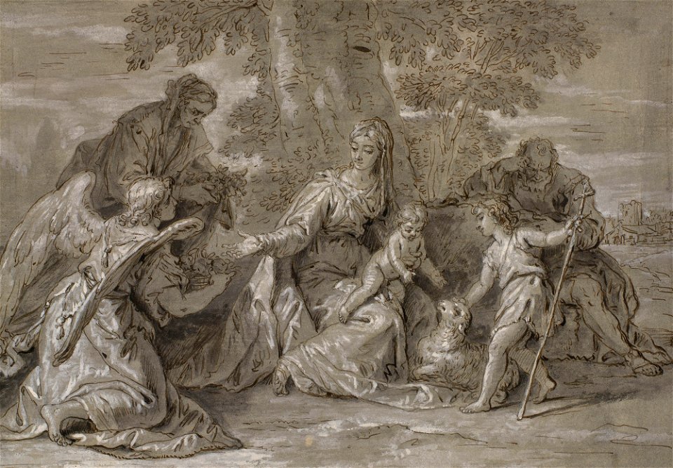 Ricci - The Holy Family c. 1710, RCIN 907182