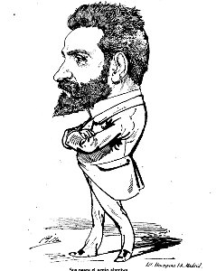 Ricardo Blanco Asenjo, de Cilla, Madrid Cómico, 24-06--1883 (cropped)