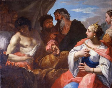 Ricci - Antioco visitato dal medico alla presenza di Seleuco e Stratonice, 1680-1695