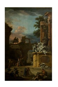 Ricci, Sebastiano (after) - Ricci, Marco (after) - Imaginary Monument to William Cavendish, First Duke of Devonshire, P.16-1949