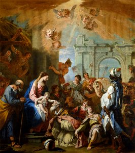 Ricci - The Adoration of the Kings Dated 1726, RCIN 405743