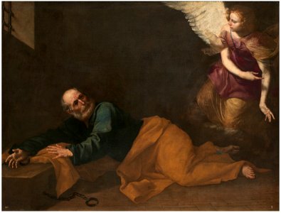 Ribera - San Pedro libertado por un ángel, P001073