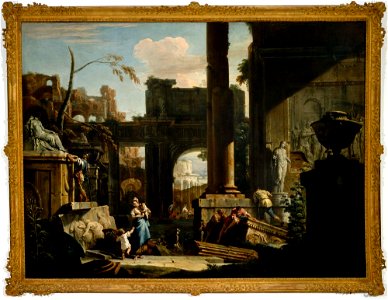 Ricci - Prospettiva di rovine con figure, A 269