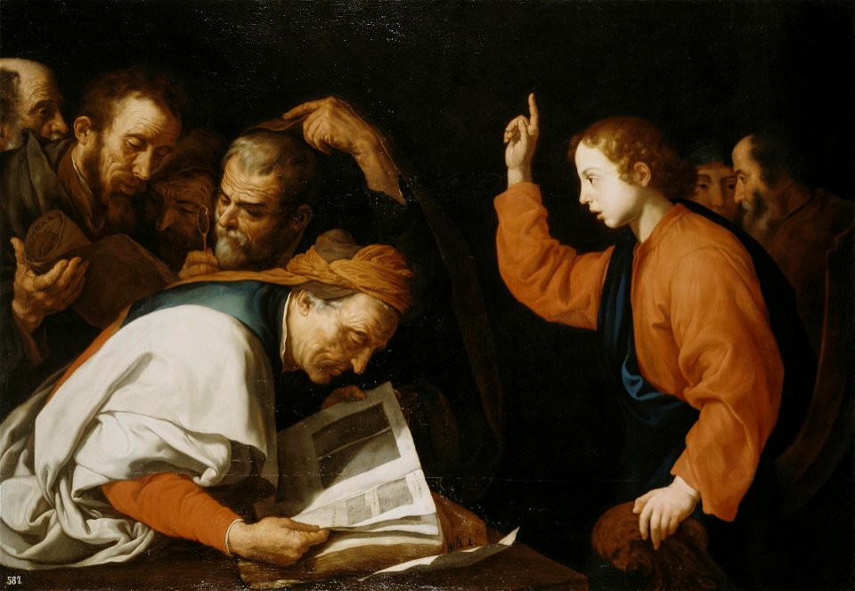 Ribera - Author of the original - Christ Among the Scribes (copy from the lost original), ГЭ-9361