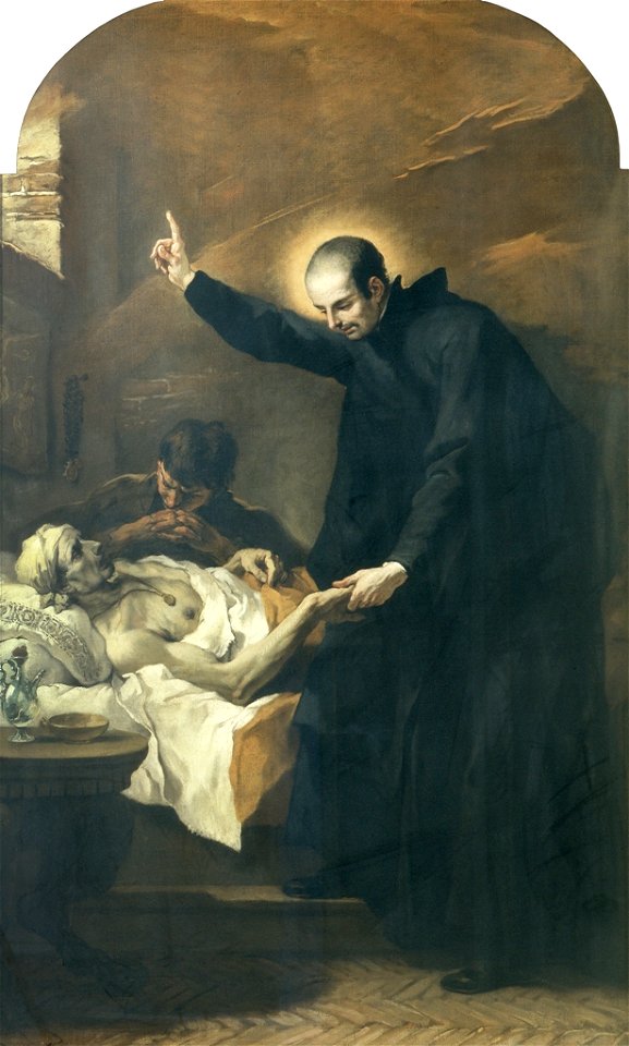 Ricci - Saint Cajetan Comforting a Dying Man, 1704, 2147