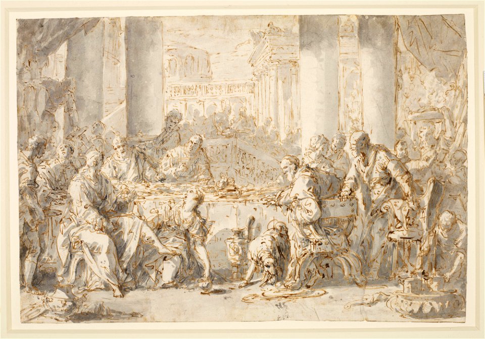 Ricci - The Magdalen anointing Christ's feet c.1728-30, RCIN 907099