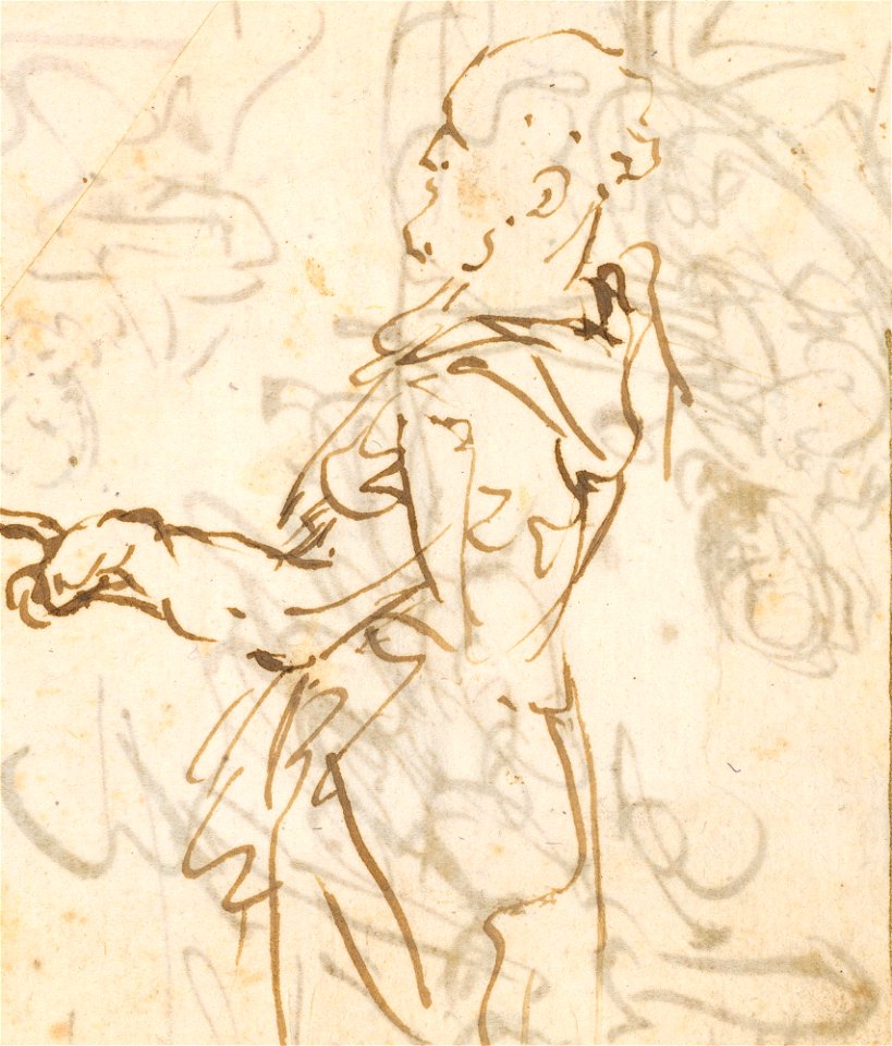 Ricci - A study for Nathan c. 1728, RCIN 907067