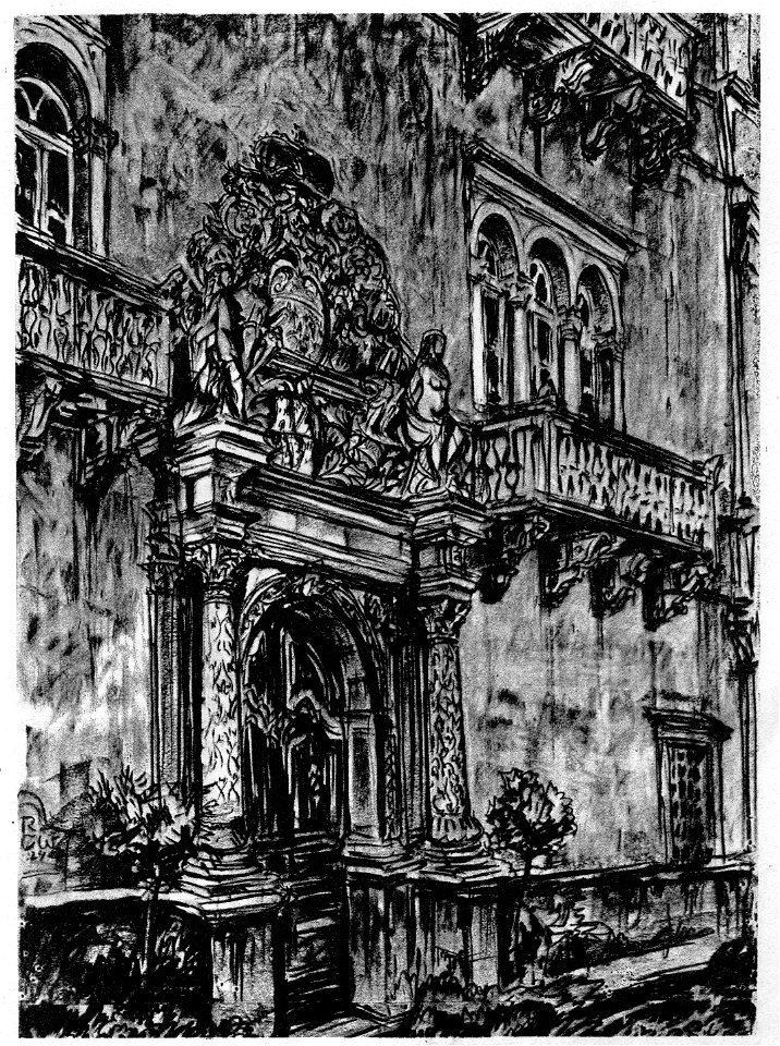 Richard Carl Wagner Spittal Schloss Porcia Nordportal Spital an der Drau 1924 dgE
