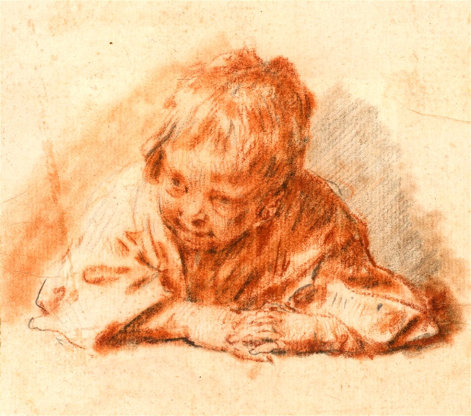 Ricci - A child leaning on a table 1716, RCIN 906994