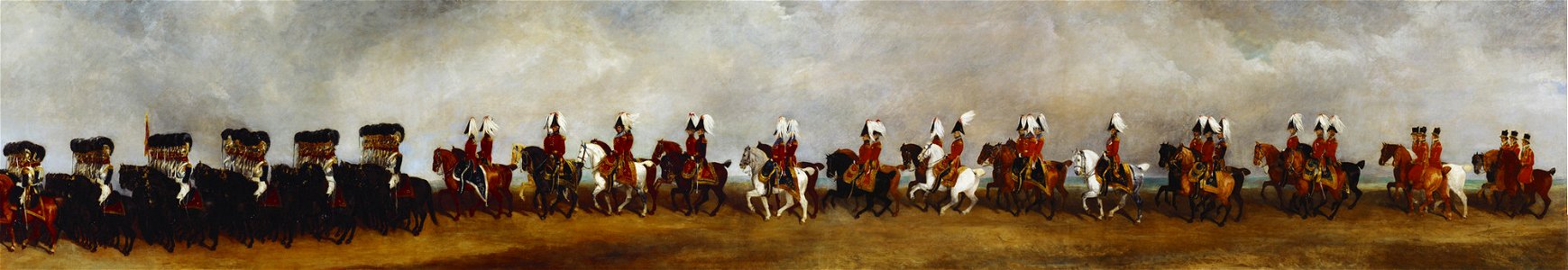 Richard Barrett Davis (1782-1854) - The Coronation Procession of William IV (IX) - RCIN 405997 - Royal Collection