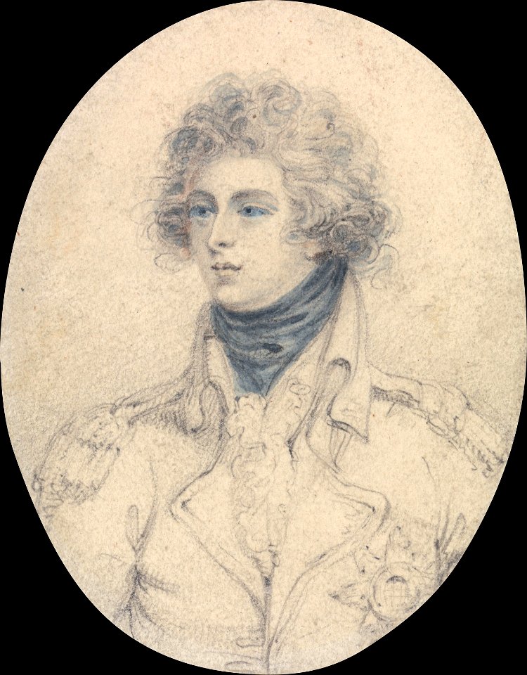 Richard Cosway - Study for a Miniature Portrait of a Member of the Royal Family - Google Art Project