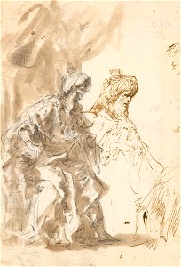 Ricci - A study for King David c. 1728, RCIN 907054