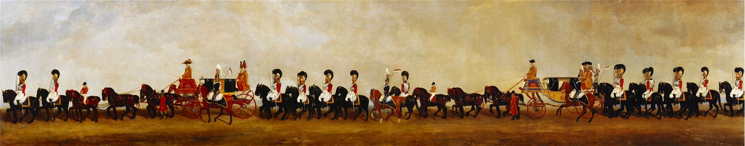 Richard Barrett Davis (1782-1854) - The Coronation Procession of William IV (II) - RCIN 405990 - Royal Collection