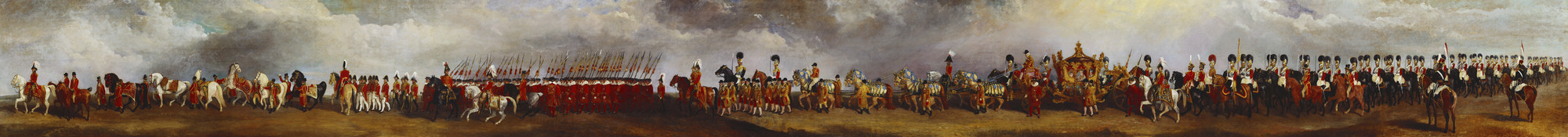 Richard Barrett Davis (1782-1854) - The Coronation Procession of William IV (X) - RCIN 405998 - Royal Collection