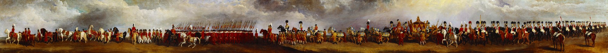 Richard Barrett Davis (1782-1854) - The Coronation Procession of William IV (X) - RCIN 405998 - Royal Collection