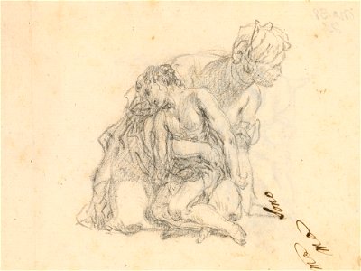Ricci - A woman with a child c. 1724, RCIN 907082
