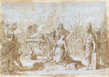Ricci - The Sacrifice of Polyxena c. 1725 - c. 1730, RCIN 907042
