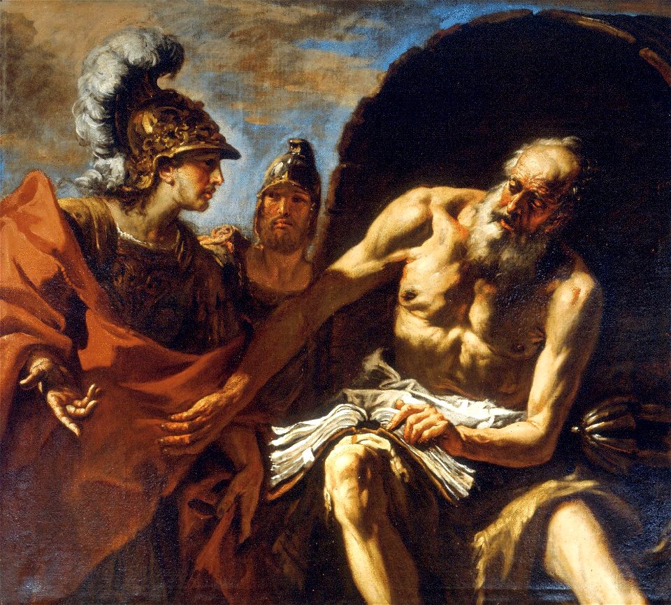 Ricci - Diogene e Alessandro Magno, 1680-1695